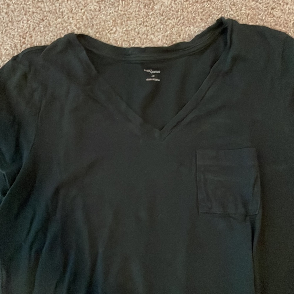 Daily Ritual v neck burnout tee - Picture 2 of 3